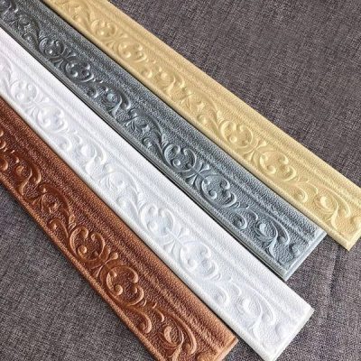 Bandă autoadezivă 3D pentru marginile pereților (2,25 m) | LINAWALL