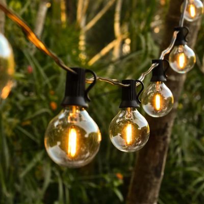 Șir de lumini G40 Globe - 25 becuri, 7,5 m, extensibil | YARDBULBS