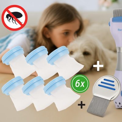 6 pungi de unică folosință + pieptene pentru păduchi GRATUIT