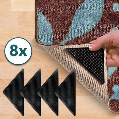 8x tampoane adezive antiderapante pentru covor