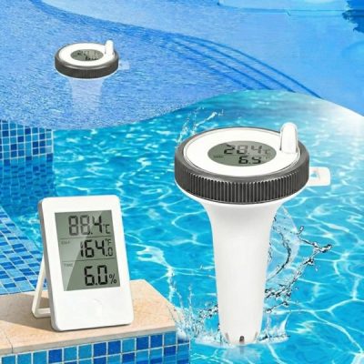 Termometru wireless pentru piscină - Rază 60 m, IP67, Afișaj de interior | POOLMETER